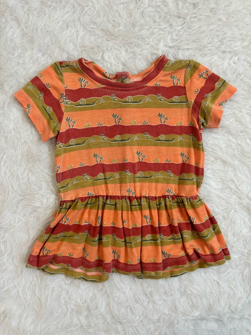 kate quinn Girls Bamboo Western Vibes Peplum Top